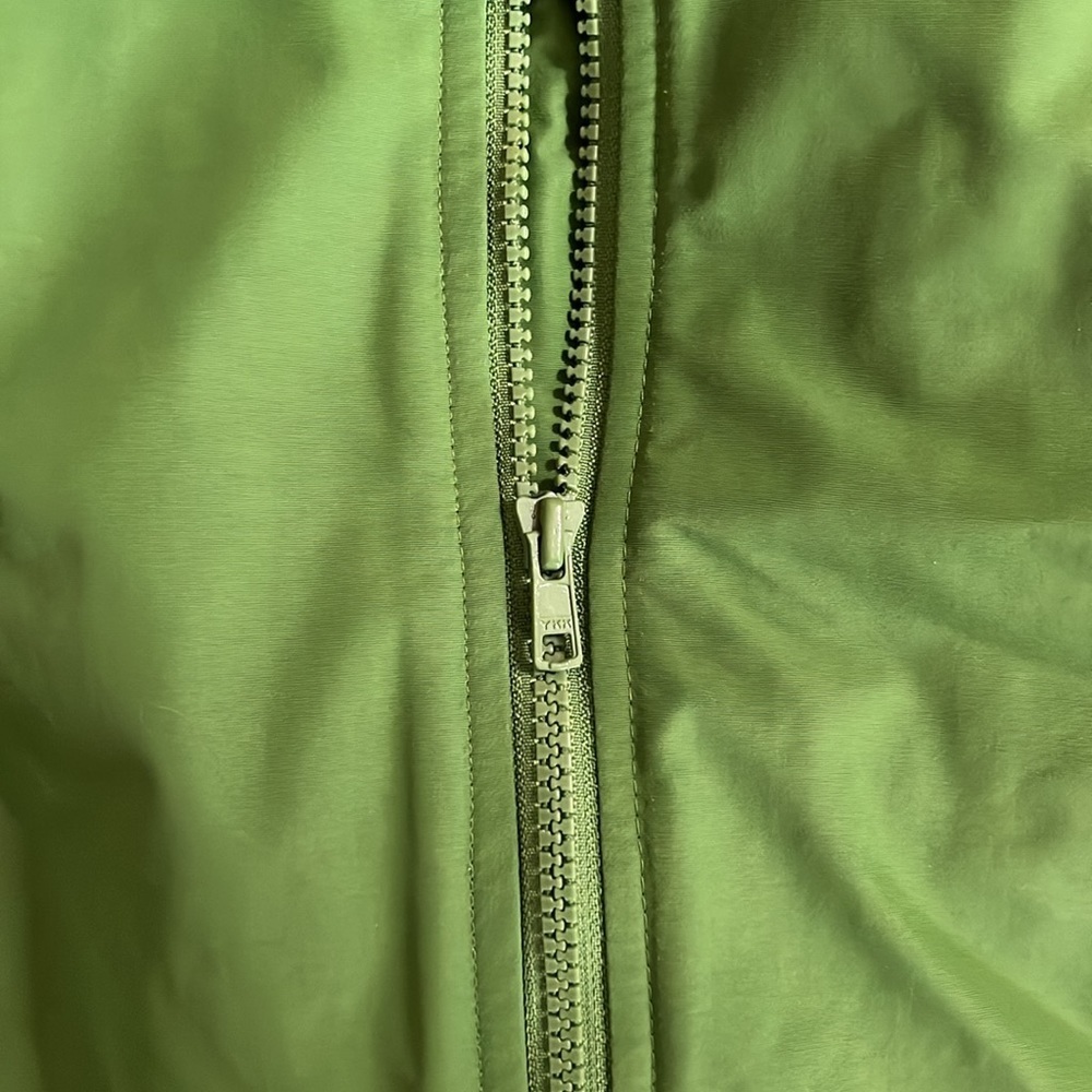 Lands End men’s Green Bomber Jacket Medium Winter Full zip Outdoor waterproof - Picture 2 of 9